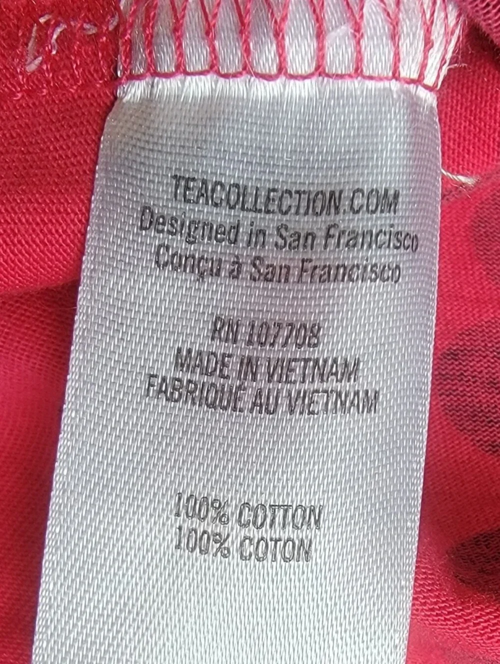 Tea Collection Girls Pink Blue Floral Cotton Double Breasted Ruffle Dress Size 8
